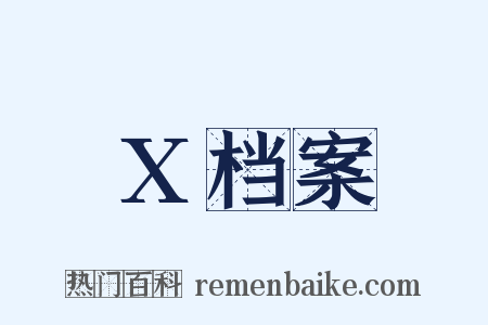 X档案是什么意思的图片